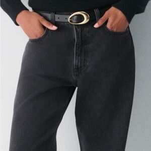100% Real leather brass belt